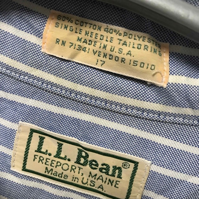 L.L.Bean(エルエルビーン)の【希少】エルエルビーン L.L.Bean 半袖シャツ ストライプ ヴィンテージ  メンズのトップス(シャツ)の商品写真