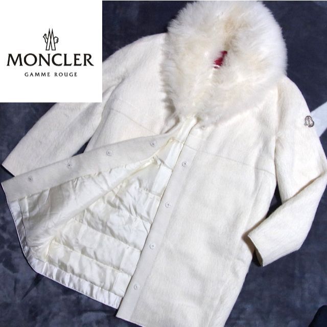 MONCLER(モンクレール)のモンクレール ガムルージュ SAVOYANE アルパカ ファー ダウン コート レディースのジャケット/アウター(ダウンコート)の商品写真