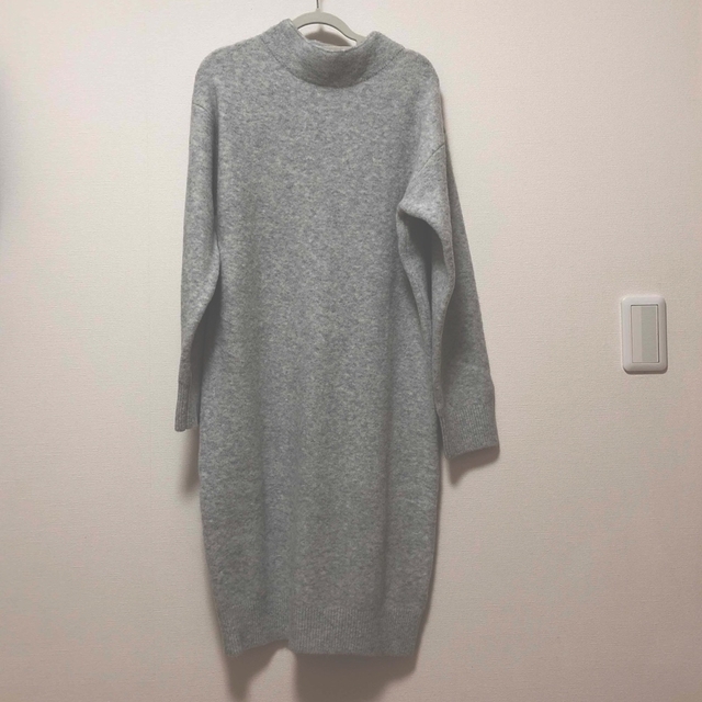 UNIQLO(ユニクロ)のUNIQLOキッズ　スフレヤーンワンピース　160 キッズ/ベビー/マタニティのキッズ服女の子用(90cm~)(ワンピース)の商品写真