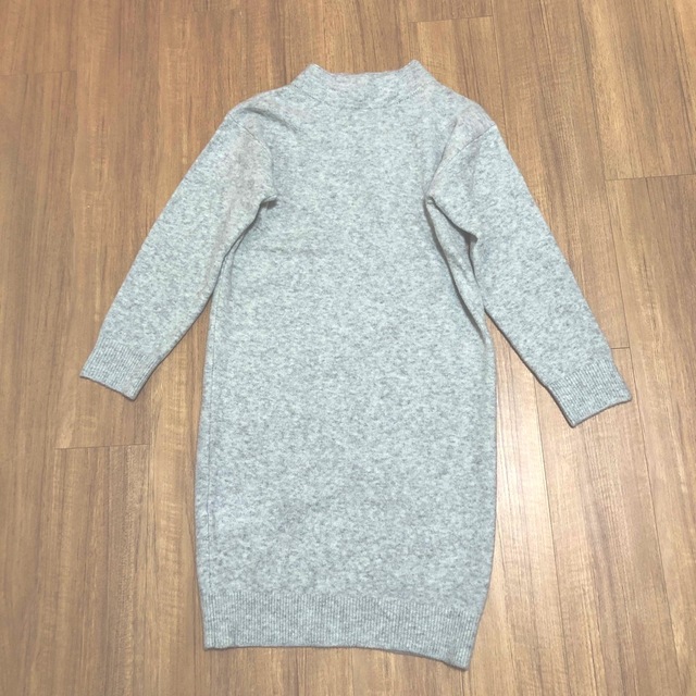 UNIQLO(ユニクロ)のUNIQLOキッズ　スフレヤーンワンピース　160 キッズ/ベビー/マタニティのキッズ服女の子用(90cm~)(ワンピース)の商品写真