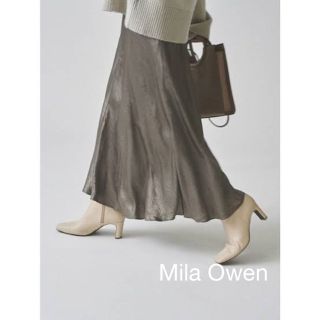 ミラオーウェン(Mila Owen)のMila Owen ヴィンテージサテンウォッシャブルロングスカート(ロングワンピース/マキシワンピース)