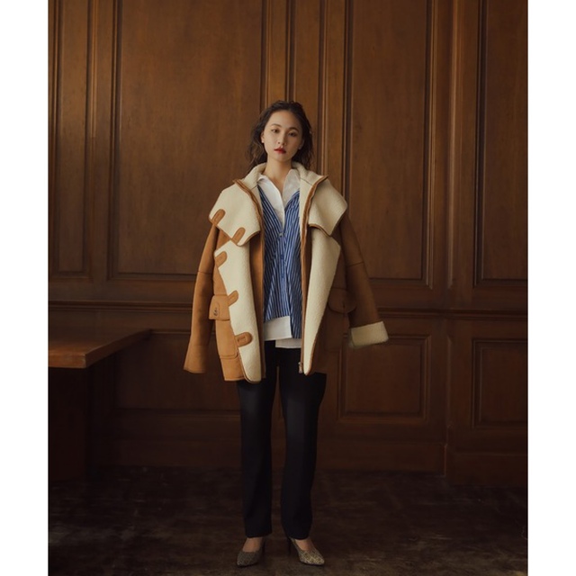 RANDEBOO - Randeboo Mustang preppy boa coatの通販 by chaka's shop RANDEBOO - Randeboo Mustang preppy boa coatの通販 by chaka's shop