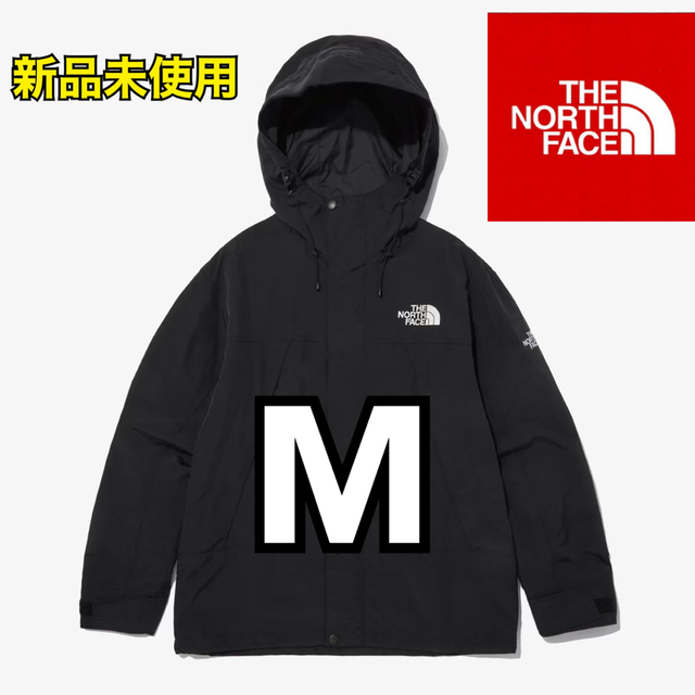 【新品未使用】ノースフェイス　マウンテンパーカー　ブラック　肩ロゴ　Mサイズのサムネイル
