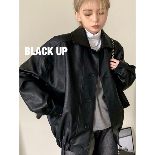 black up レザージャケット ブラック