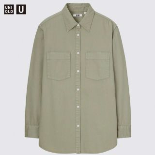 ユニクロ(UNIQLO)のダブルポケットオーバーサイズシャツ(シャツ/ブラウス(長袖/七分))