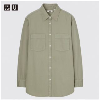 ユニクロ(UNIQLO)のダブルポケットオーバーサイズシャツ(シャツ/ブラウス(長袖/七分))