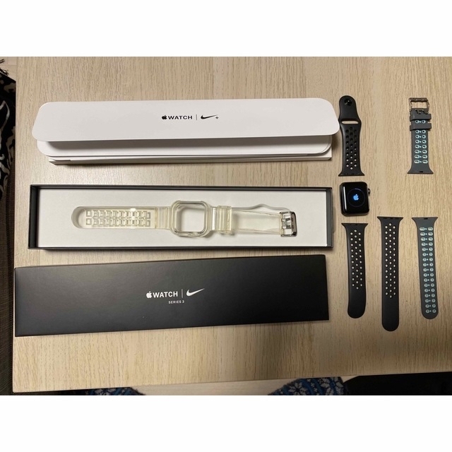 Apple Watch(アップルウォッチ)のゆうき様専用　APPLE WATCH3 NIKE+ 38mm GPS モデル メンズの時計(腕時計(デジタル))の商品写真