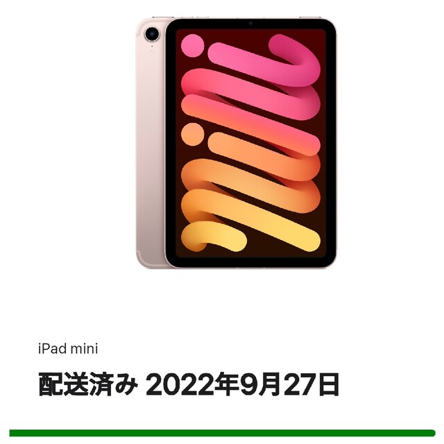 iPad mini 6/Wi‑Fi + Cellularモデル/64GB/ピンク