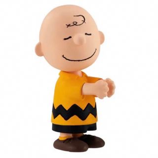 ピーナッツ(PEANUTS)のスヌーピーハグコットミニチュアフィギュアピーナッツガチャガチャチャーリーブラウン(キーホルダー/ストラップ)