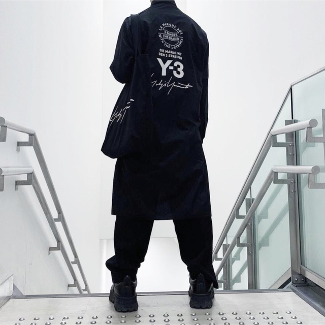 Yohji Yamamoto - Y-3 Yohji Yamamoto スタッフシャツ ロングシャツ M