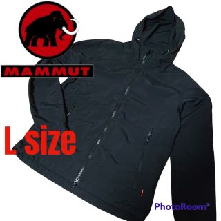 マムート(Mammut)の☆ライトアウター☆MAMMUT フーディジャケット L 黒 アウトドア 古着(その他)