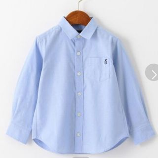 ユナイテッドアローズグリーンレーベルリラクシング(UNITED ARROWS green label relaxing)の値下げオックスフォードシャツ★ブルー★卒園式★入学式★美品(ドレス/フォーマル)