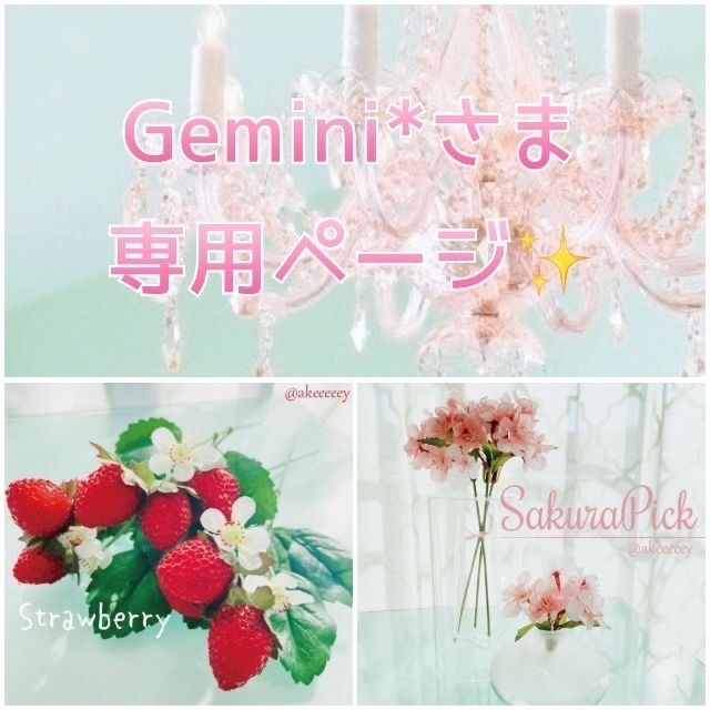 Gemini*さま専用たっぷり ストロベリー＆あかり桜 2束の通販 by
