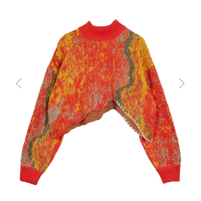 Ameri VINTAGE(アメリヴィンテージ)のUND RUST ART KNIT TOP ameri アメリ　 レディースのトップス(ニット/セーター)の商品写真