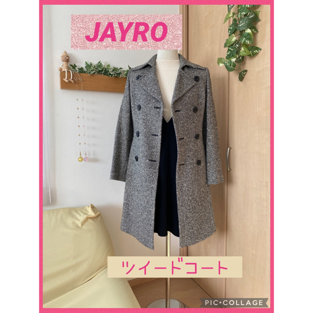 JAYRO(ジャイロ)のJAYRO ツイードコート レディースのジャケット/アウター(ロングコート)の商品写真
