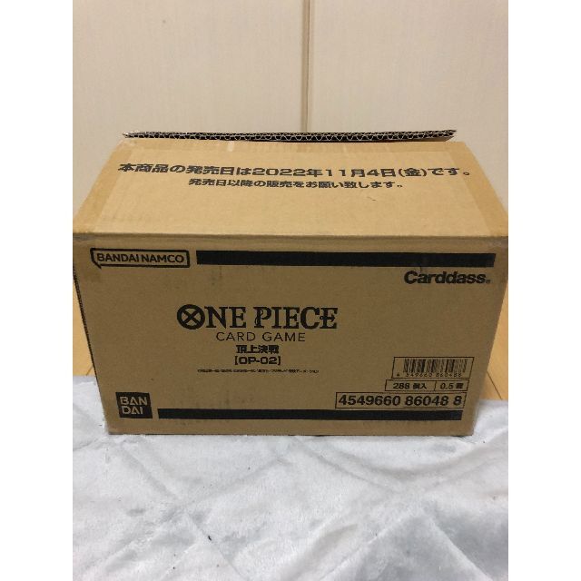 Box/デッキ/パック【新品未開封】ワンピースカード ONE PIECE 頂上決戦 １カートン