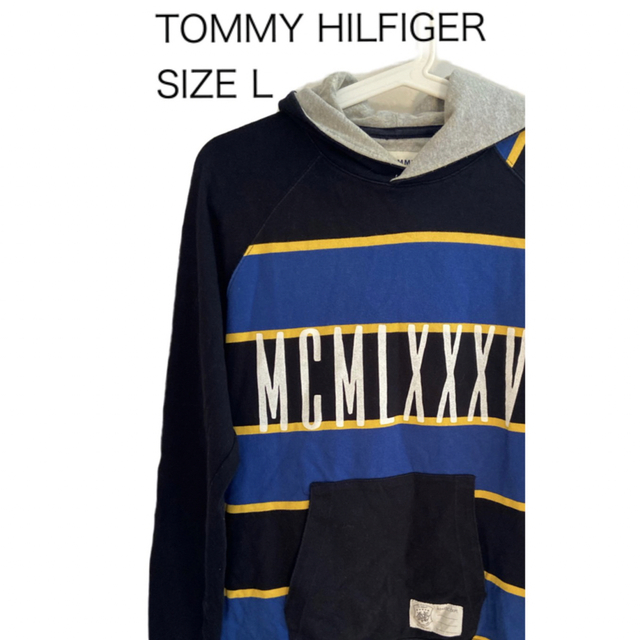 TOMMY(トミー)のTOMMY HILFIGER トミーヒルフィガー デニム スウェット パーカーL メンズのトップス(パーカー)の商品写真