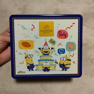 ミニオン(ミニオン)のGODIVA ミニオン トランク缶 缶のみ(小物入れ)