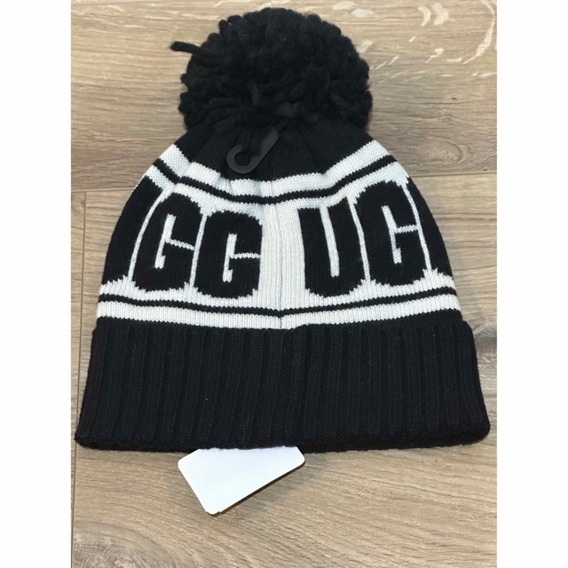 UGG アグ ニット帽 ブラック 黒