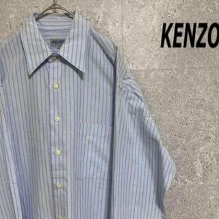 ケンゾー(KENZO)の90s KENZO ケンゾー　ストラップシャツ　メンズ　 古着　ゆるダボ(シャツ)