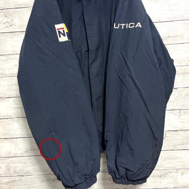 NAUTICA(ノーティカ)の98c 90s ノーティカ ナイロンジャケット リバーシブル フリース 刺繍ロゴ メンズのジャケット/アウター(ナイロンジャケット)の商品写真