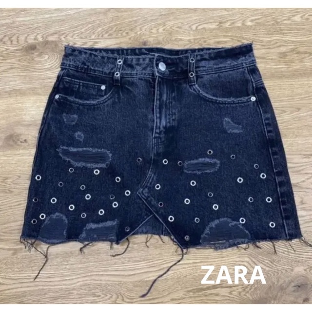 ZARA(ザラ)のZARA デニムスカート　スカート　米国購入　 レディースのスカート(ミニスカート)の商品写真