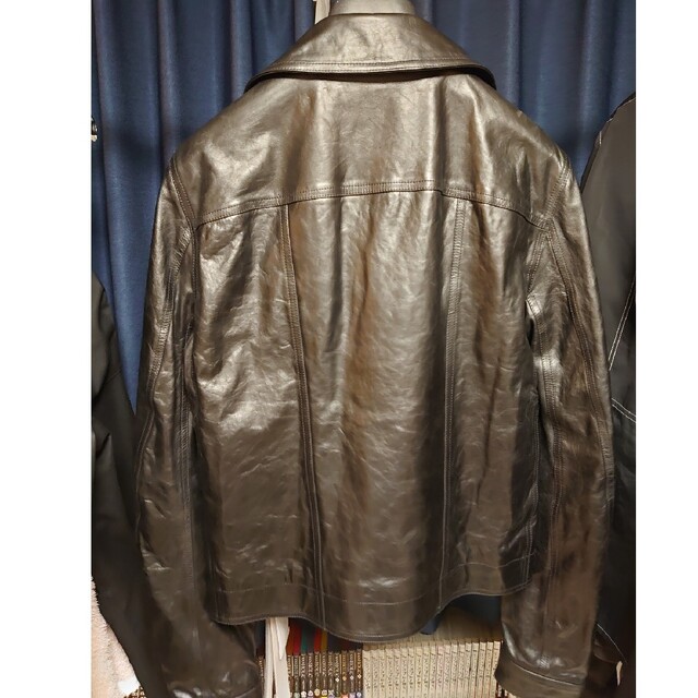 代引可】 - Owens Rick 新品 リックオウエンス ライダース レザー