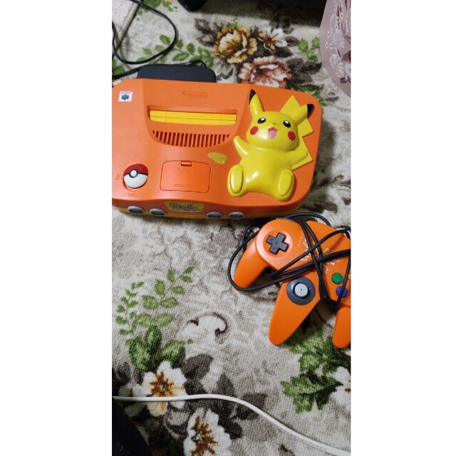 ニンテンドー64 Nintendo64本体 ポケモン ピカチュウ オレンジのサムネイル