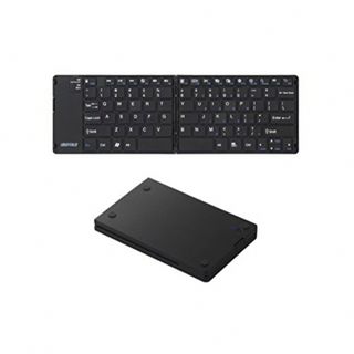 バッファロー(Buffalo)の【iBUFFALO】折りたたみキーボード　ケース付き　BSKBB15BK(PC周辺機器)