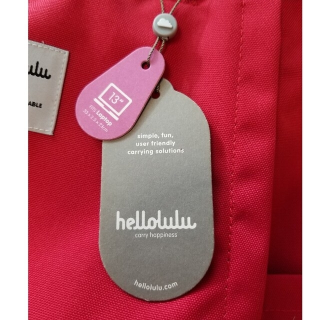 hellolulu(ハロルル)のハロルル　　リュック　レッド レディースのバッグ(リュック/バックパック)の商品写真