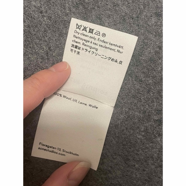 acne studios 大判ストール　グレー　袋あり 8