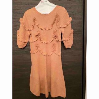 RED valentino ピンクベージュ ニットワンピース-connectedremag.com