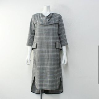 アドーア(ADORE)の♡美品♡　アドーア　adore　グレンチェックワンピース　38サイズ(ひざ丈ワンピース)