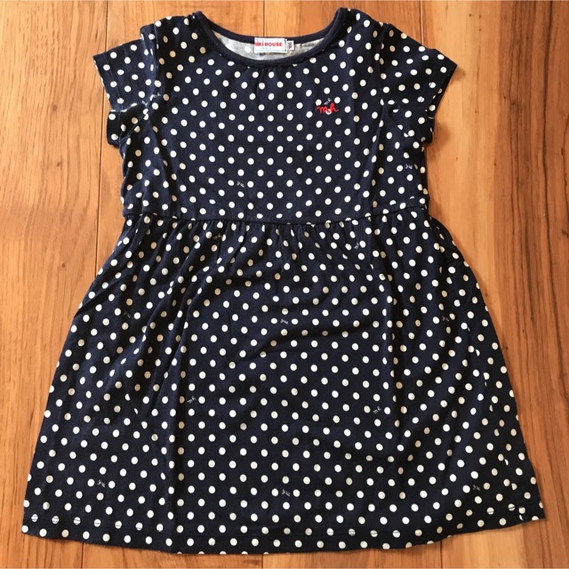 mikihouse(ミキハウス)のミキハウス 半袖ワンピース キッズ/ベビー/マタニティのキッズ服女の子用(90cm~)(ワンピース)の商品写真