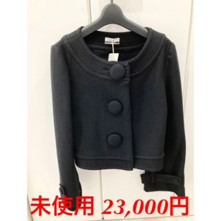 スコットクラブ(SCOT CLUB)のスコットクラブ 未使用 23,000円 日本製 可愛い ジャケット 卒業式 黒(ノーカラージャケット)