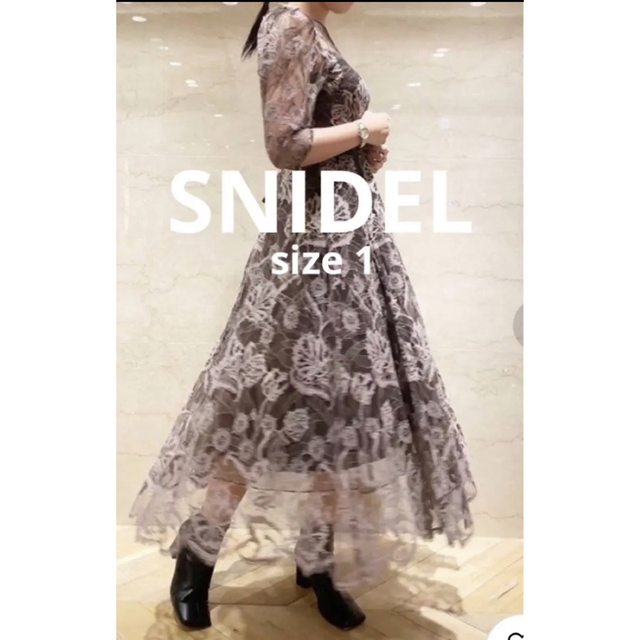 SNIDEL レースボリュームワンピース