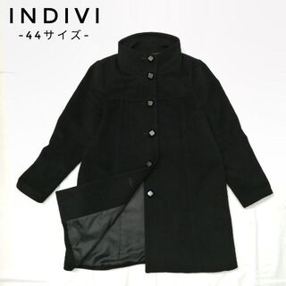 INDIVI - 専用 インディヴィ アンゴラ混 ベルト付ロングコート 38 M 