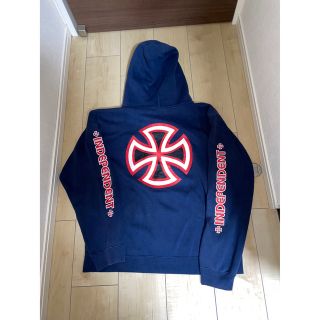 シュプリーム(Supreme)の90's INDEPENDENT "IRON CROSS" パーカー NAVY(パーカー)