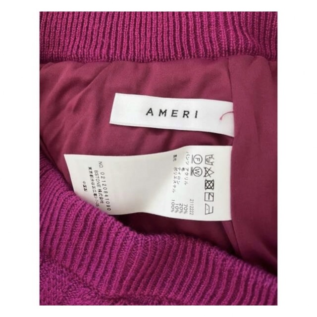 Ameri VINTAGE(アメリヴィンテージ)のAMERI♡VARIOUS PATTERN BORDER KNIT PANTS レディースのパンツ(カジュアルパンツ)の商品写真