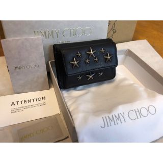 ジミーチュウ(JIMMY CHOO)の【美品】JIMMY CHOO ジミーチュウ ミニ財布 コンパクトウォレット  (折り財布)