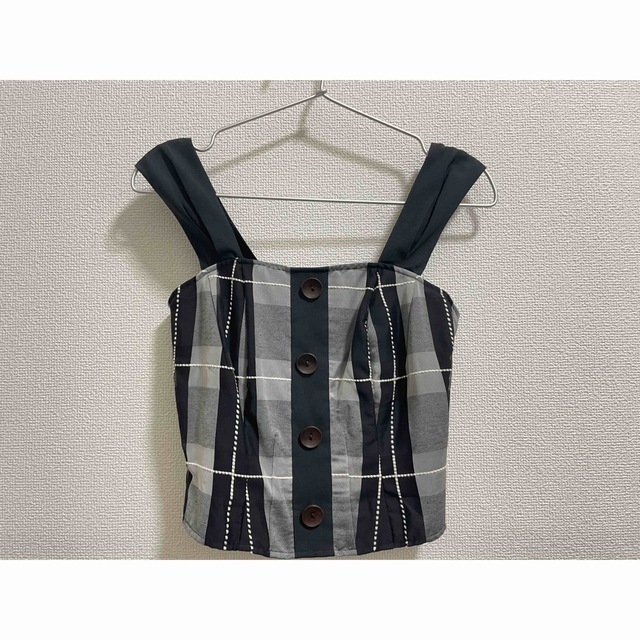 Cotton blended plaid two pieceのサムネイル