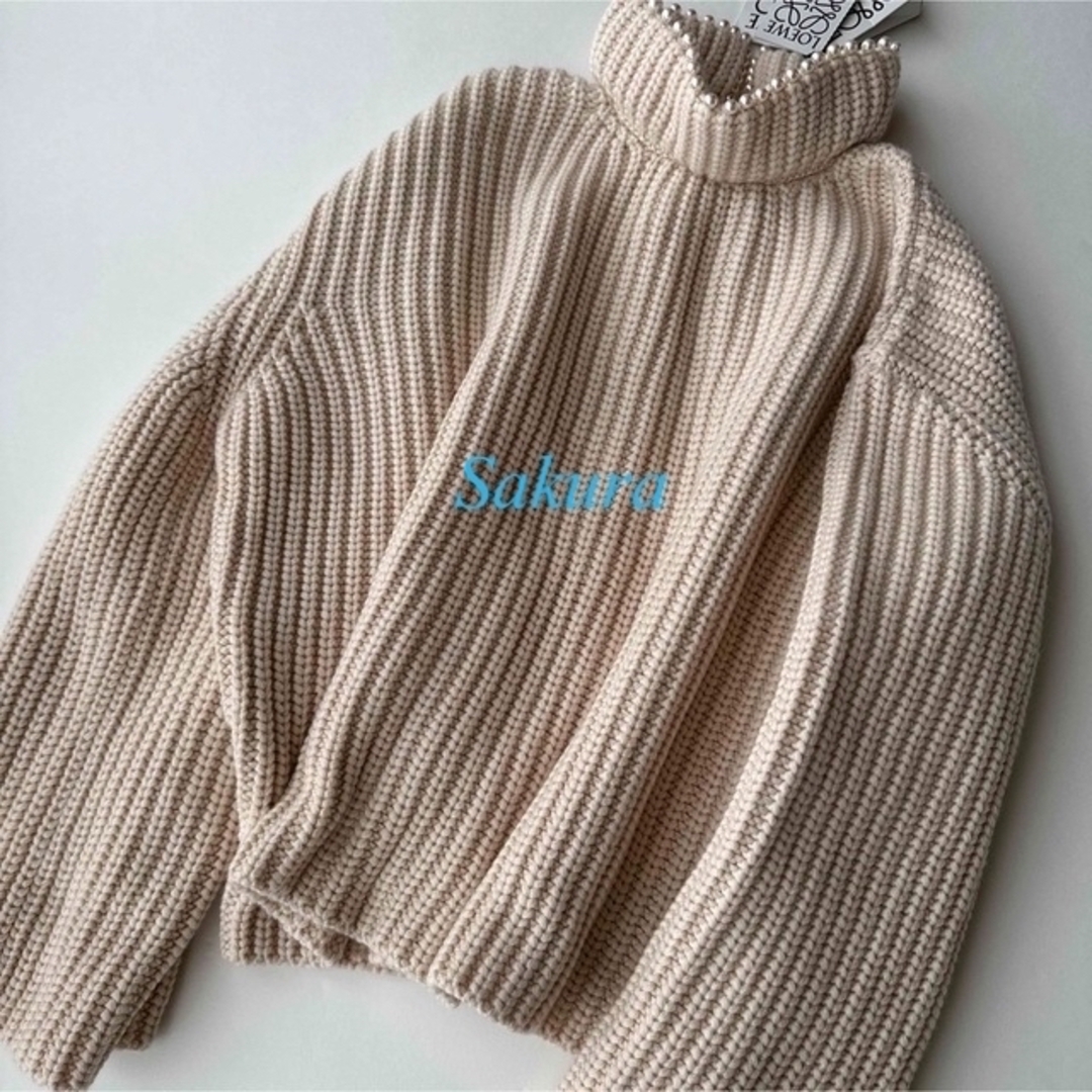 【新品】ロエベ LOEWEパールニット 肉厚カシミア