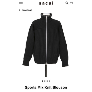 サカイ(sacai)のsacai Sports Mix Knit Blouson(ニット/セーター)