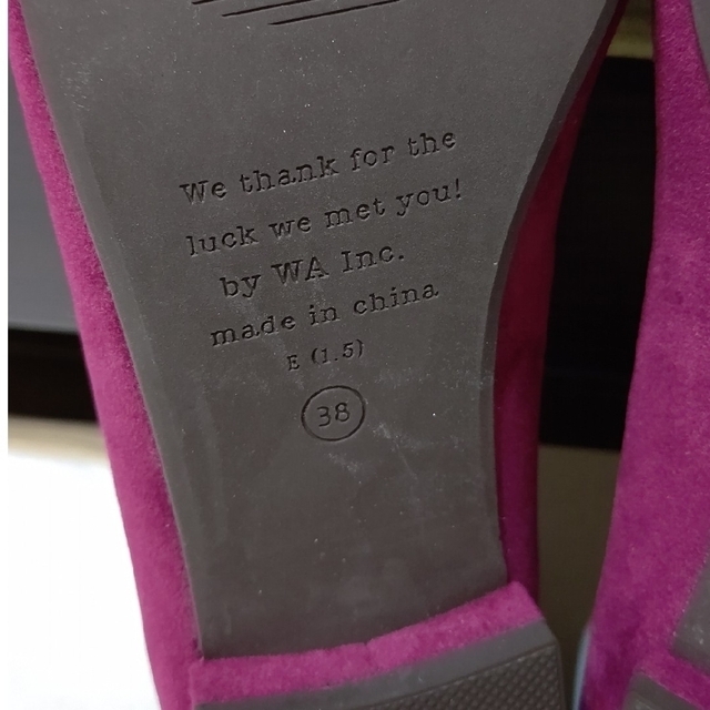 WA ORiental TRaffic(ダブルエーオリエンタルトラフィック)のダブルエー オリエンタルトラフィック ピンク リボンフラットパンプス レディースの靴/シューズ(ハイヒール/パンプス)の商品写真