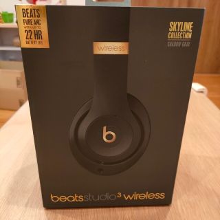 ビーツバイドクタードレ(Beats by Dr Dre)の【美品】BEATS STUDIO3 WIRELESS ミッドナイトブラック(ヘッドフォン/イヤフォン)