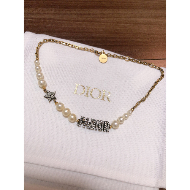 良好品】 Dior - Dior Christian ネックレス パール チョーカー