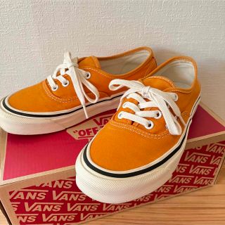 オーセンティック(AUTHENTIC（VANS）)の★VANS スニーカー　Authentic 44 DX 23.5cm オレンジ(スニーカー)