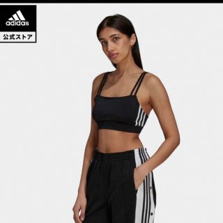 アディダス(adidas)のadidas ブラトップ　黒　フィットネス　L(ヨガ)