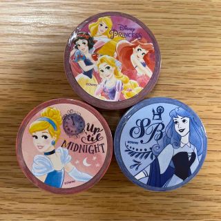 ディズニー(Disney)のDisneyプリンセス マスキングテープ 3巻セット(キャラクターグッズ)