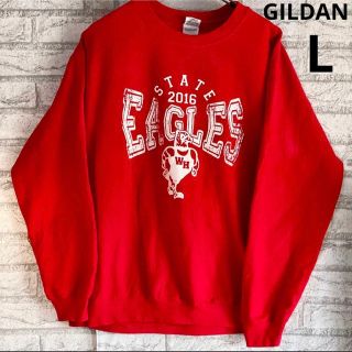 ギルタン(GILDAN)のGILDAN  ギルダン　スウェット　赤　L  EAGLES(スウェット)